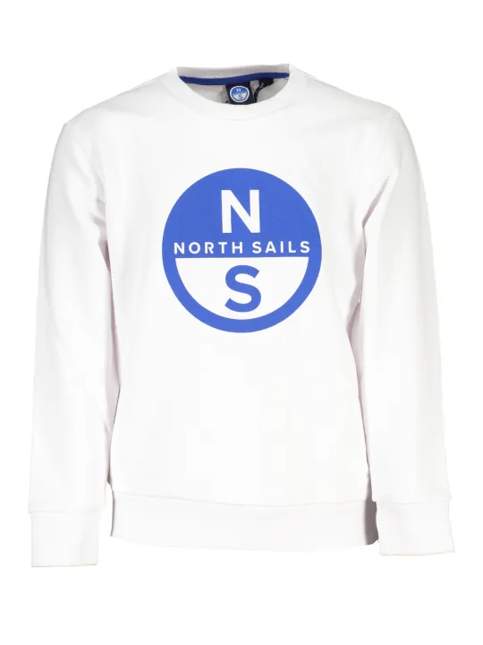 "North Sails Startseite im Sale | NORTH SAILS WEISSES SWEATSHIRT OHNE REISSVERSCHLUSS online kaufen"|Planet-Deluxe