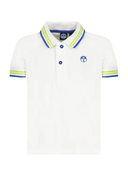 "North Sails Poloshirts im Sale | North Sails Kurzärmeliges Poloshirt mit Kontrastdetails und Logo für Jungen online kaufen"|Planet-Deluxe