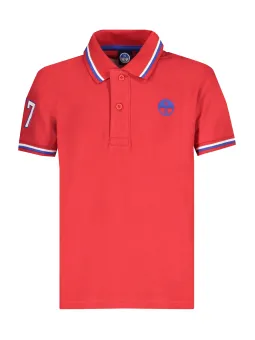 "North Sails Jungen Poloshirt – Logo & Druck, Kurzärmelig"