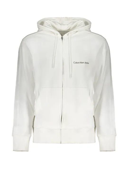 "Calvin Klein Startseite im Sale | CALVIN KLEIN WEISSES REISSVERSCHLUSS-SWEATSHIRT FÜR HERREN online kaufen"|Planet-Deluxe