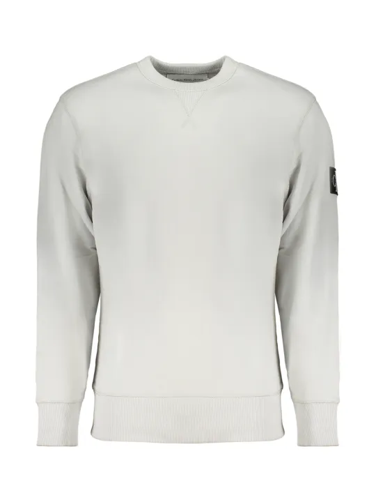"Calvin Klein Sweatshirts im Sale | Kontrast Sweatshirt mit Logo und Applikation aus regenerierter Baumwolle online kaufen"|Planet-Deluxe