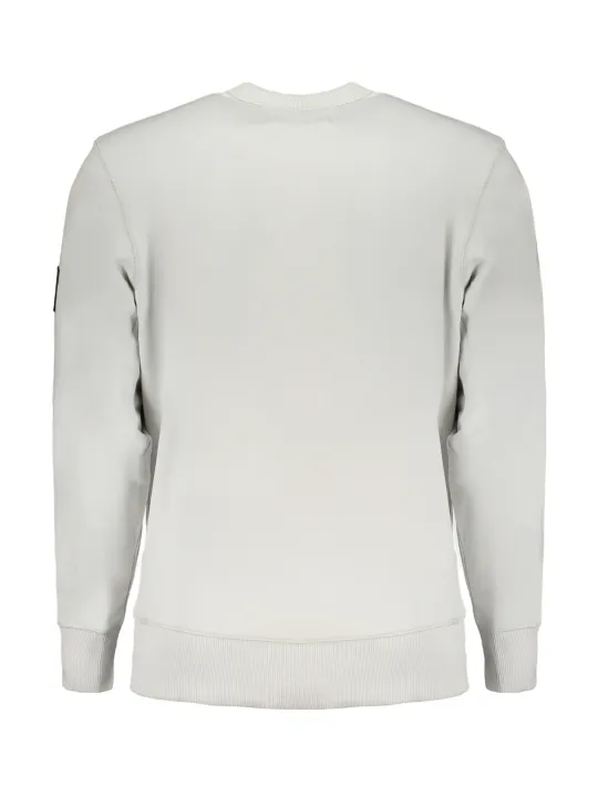 "Calvin Klein Sweatshirts im Sale | Kontrast Sweatshirt mit Logo und Applikation aus regenerierter Baumwolle online kaufen"|Planet-Deluxe
