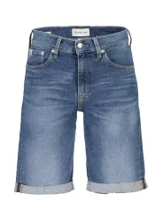 "Calvin Klein Jeans im Sale | ECO SLIM JEANS KURZ MIT LOGO UND RECYCELTER BAUMWOLLE online kaufen"|Planet-Deluxe