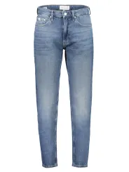 "Regulare Taper-Jeans: Nachhaltig mit Wascheffekt & Logo"