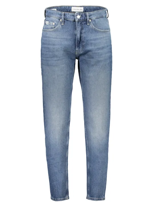 "Regulare Taper-Jeans: Nachhaltig mit Wascheffekt & Logo"