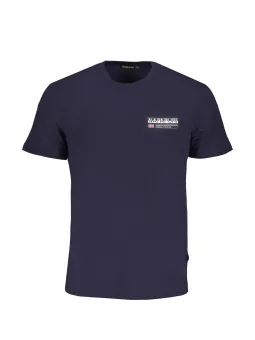 "Napapijri Bio-Baumwolle Rundhals T-Shirt - Kurzarm, Logo"