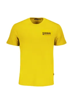 "Napapijri Bio-Baumwolle T-Shirt: Normaler Schnitt & Logo"
