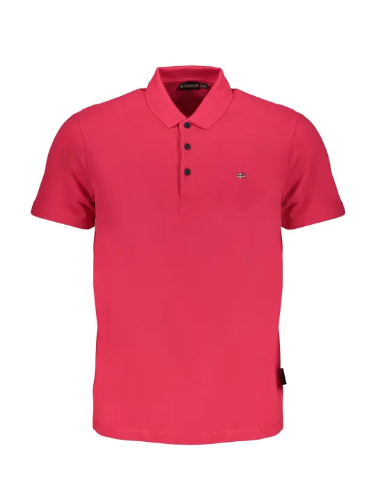 "Napapijri Poloshirts im Sale | Polohemd Regular Fit Kurzarm 3 Knöpfe Stickerei Logo online kaufen"|Planet-Deluxe