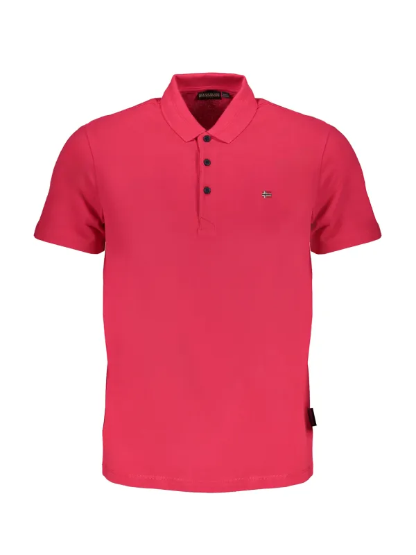 "Napapijri Poloshirts im Sale | Polohemd Regular Fit Kurzarm 3 Knöpfe Stickerei Logo online kaufen"|Planet-Deluxe