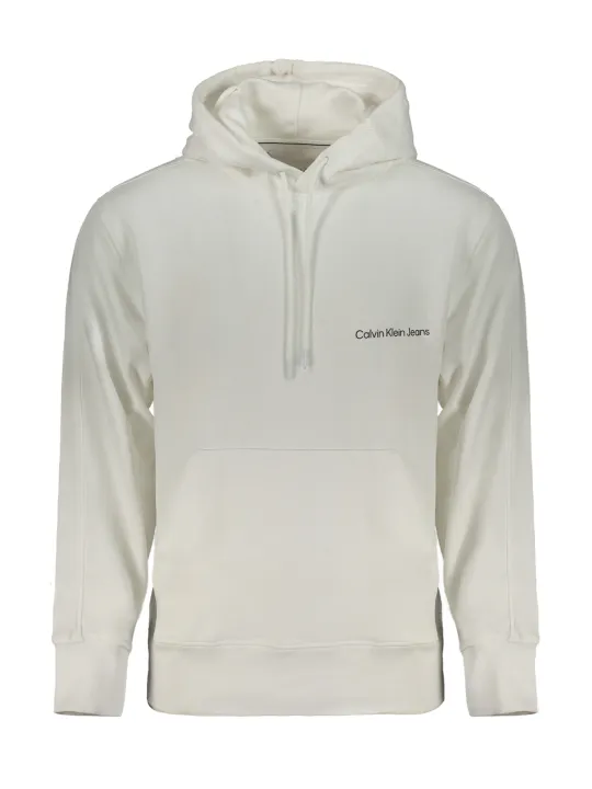 "Calvin Klein Sweatshirts im Sale | Kapuzensweatshirt aus Bio-Baumwolle mit Tasche und Logo-Print online kaufen"|Planet-Deluxe