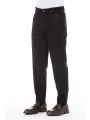 Schwarze Alpha Studio Herrenhose schlank