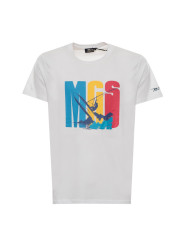 Windsurfer Grafik T-Shirt hellgrau