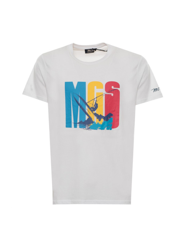 Windsurfer Grafik T-Shirt hellgrau Windsurfer Grafik T-Shirt hellgrau
