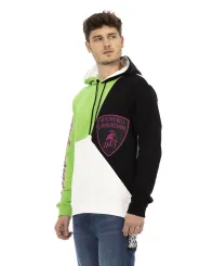 Weißer Lamborghini Herren Kapuzenpullover modern