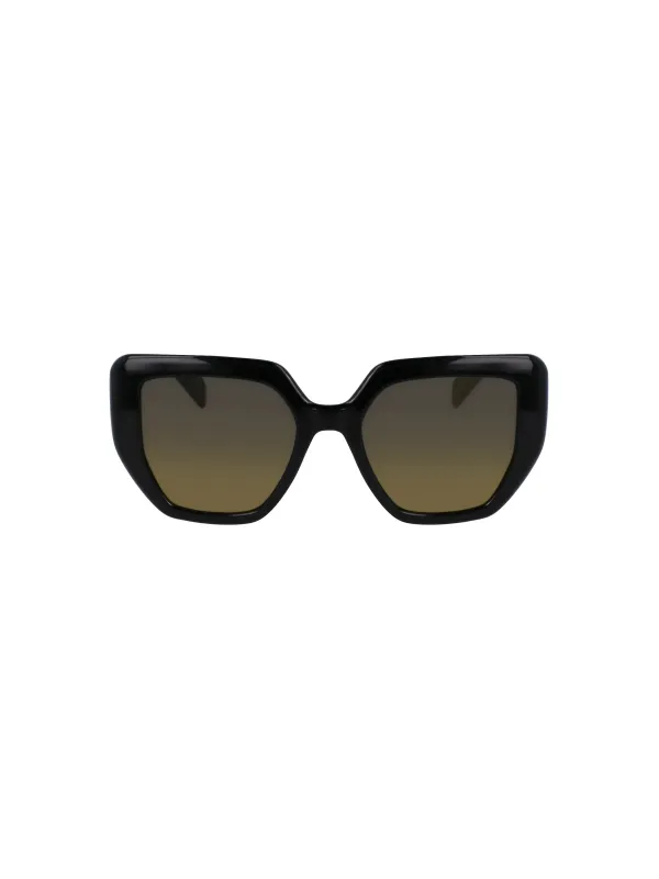 "Liu Jo Sonnenbrillen im Sale | Gelbe Quadrat Sonnenbrille mit Kunststoffrahmen 52mm online kaufen"|Planet-Deluxe