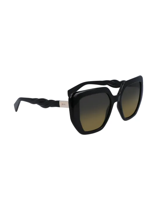 "Liu Jo Sonnenbrillen im Sale | Gelbe Quadrat Sonnenbrille mit Kunststoffrahmen 52mm online kaufen"|Planet-Deluxe