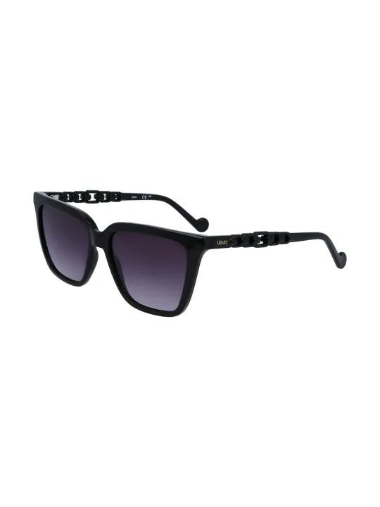 "Liu Jo Sonnenbrillen im Sale | Kontrast Sonnenbrille Quadratisch Schwarz 56mm online kaufen"|Planet-Deluxe