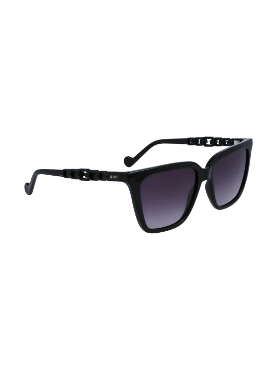 "Liu Jo Sonnenbrillen im Sale | Kontrast Sonnenbrille Quadratisch Schwarz 56mm online kaufen"|Planet-Deluxe
