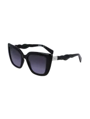 "Liu Jo Sonnenbrillen im Sale | Quadratische Sonnenbrille Blau mit Kontrastdetails und Spritzkunststoffrahmen online kaufen"|Planet-Deluxe