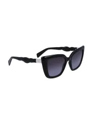 "Liu Jo Sonnenbrillen im Sale | Quadratische Sonnenbrille Blau mit Kontrastdetails und Spritzkunststoffrahmen online kaufen"|Planet-Deluxe