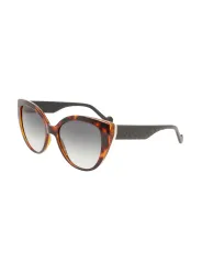 "Liu Jo Sonnenbrillen im Sale | Grüne Runde Sonnenbrille mit Kontrastdetails und Spritzkunststoffrahmen online kaufen"|Planet-Deluxe