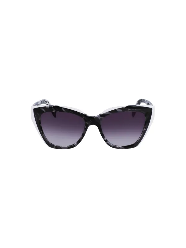 "Liu Jo Sonnenbrillen im Sale | Acetatrahmen Sonnenbrille Quadratisch Schwarz 53mm  online kaufen"|Planet-Deluxe