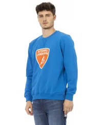 Lamborghini Logo Sweatshirt Himmelblau Herren