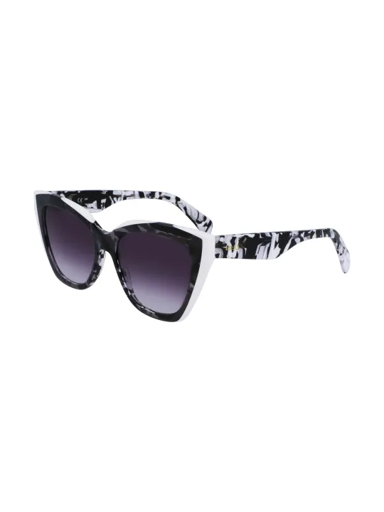 "Liu Jo Sonnenbrillen im Sale | Acetatrahmen Sonnenbrille Quadratisch Schwarz 53mm  online kaufen"|Planet-Deluxe