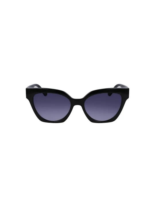 "Liu Jo Sonnenbrillen im Sale | Runde Sonnenbrille Schwarz Kunststoff 55mm online kaufen"|Planet-Deluxe