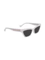 "Liu Jo Sonnenbrillen im Sale | Graue Rechteck-Sonnenbrille mit Kontrastdetails und Spritzkunststoffrahmen online kaufen"|Planet-Deluxe