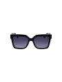 "Liu Jo Sonnenbrillen im Sale | Quadratische Sonnenbrille Schwarz Acetat Kontrast 53mm online kaufen"|Planet-Deluxe