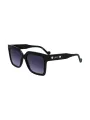 "Liu Jo Sonnenbrillen im Sale | Quadratische Sonnenbrille Schwarz Acetat Kontrast 53mm online kaufen"|Planet-Deluxe