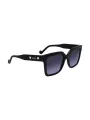 "Liu Jo Sonnenbrillen im Sale | Quadratische Sonnenbrille Schwarz Acetat Kontrast 53mm online kaufen"|Planet-Deluxe