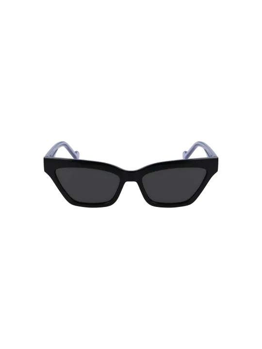 "Liu Jo Sonnenbrillen im Sale | Kontrast Sonnenbrille Rechteckig Spritzkunststoff Schwarz 52mm  online kaufen"|Planet-Deluxe