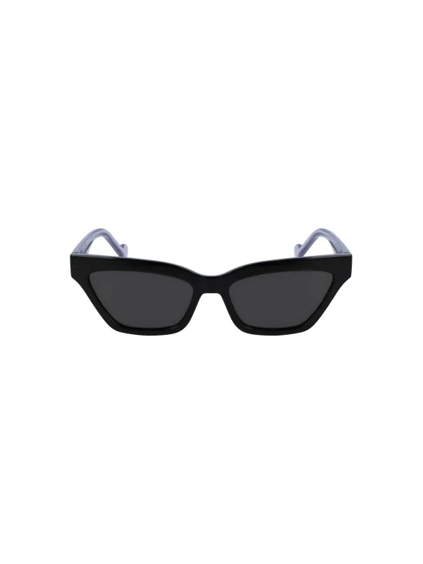 "Liu Jo Sonnenbrillen im Sale | Kontrast Sonnenbrille Rechteckig Spritzkunststoff Schwarz 52mm  online kaufen"|Planet-Deluxe