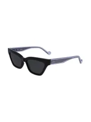 "Liu Jo Sonnenbrillen im Sale | Kontrast Sonnenbrille Rechteckig Spritzkunststoff Schwarz 52mm  online kaufen"|Planet-Deluxe