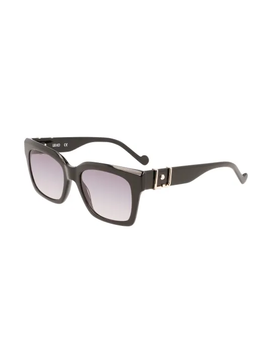 "Liu Jo Sonnenbrillen im Sale | Rechteckige Sonnenbrille mit Kontrastdetails online kaufen"|Planet-Deluxe