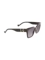 "Liu Jo Sonnenbrillen im Sale | Rechteckige Sonnenbrille mit Kontrastdetails online kaufen"|Planet-Deluxe