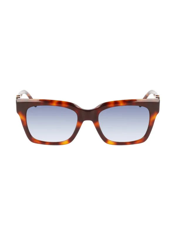 "Liu Jo Sonnenbrillen im Sale | Blaue Rechteckbrille Acetat Kontrast 52mm online kaufen"|Planet-Deluxe