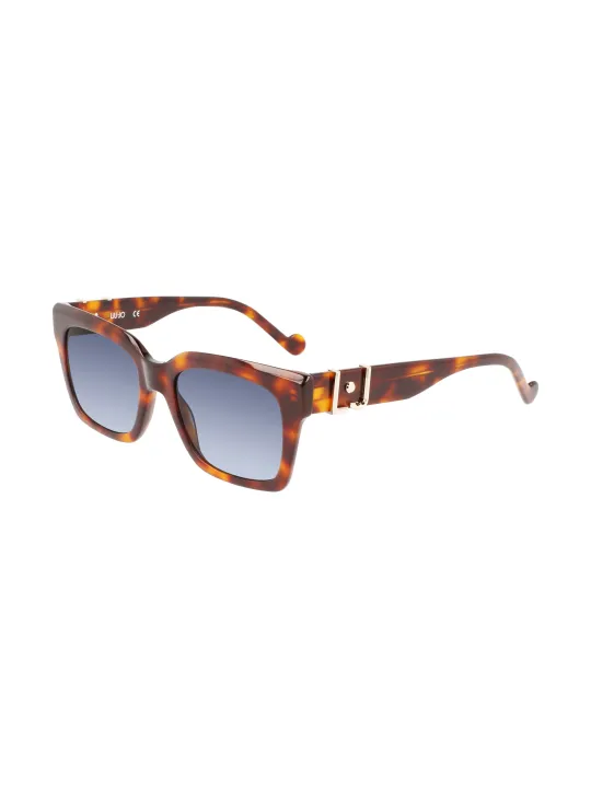 "Liu Jo Sonnenbrillen im Sale | Blaue Rechteckbrille Acetat Kontrast 52mm online kaufen"|Planet-Deluxe