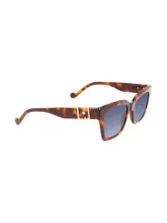 "Liu Jo Sonnenbrillen im Sale | Blaue Rechteckbrille Acetat Kontrast 52mm online kaufen"|Planet-Deluxe