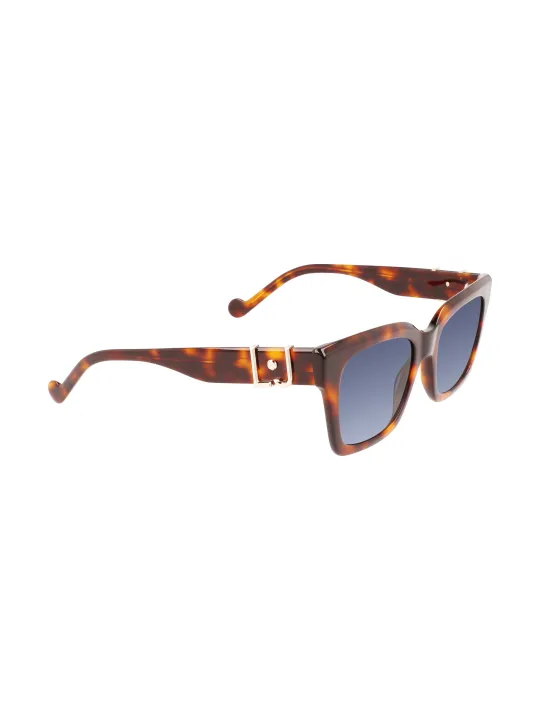 "Liu Jo Sonnenbrillen im Sale | Blaue Rechteckbrille Acetat Kontrast 52mm online kaufen"|Planet-Deluxe