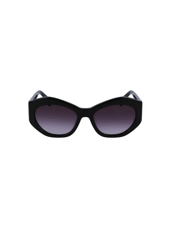 "Liu Jo Sonnenbrillen im Sale | Acetat-Sonnenbrille mit Teardrop-Glas und Kontrastdetails online kaufen"|Planet-Deluxe