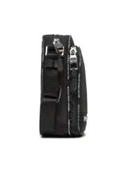Schwarze Versace Nylon Umhängetasche