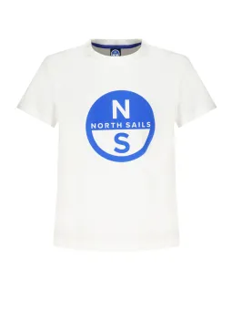 "North Sails Jungen T-Shirt: Bio-Baumwolle & Logo-Aufdruck"