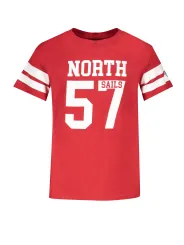 "North Sails T-Shirts im Sale | North Sails Kurzärmeliges T-Shirt mit Logo-Aufdruck für Jungen, Bio-Baumwolle online kaufen"|Planet-Deluxe