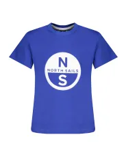 "North Sails T-Shirts im Sale | North Sails Kurzärmeliges T-Shirt mit Rundhalsausschnitt und Logo für Jungen aus Bio-Baumwolle online kaufen"|Planet-Deluxe