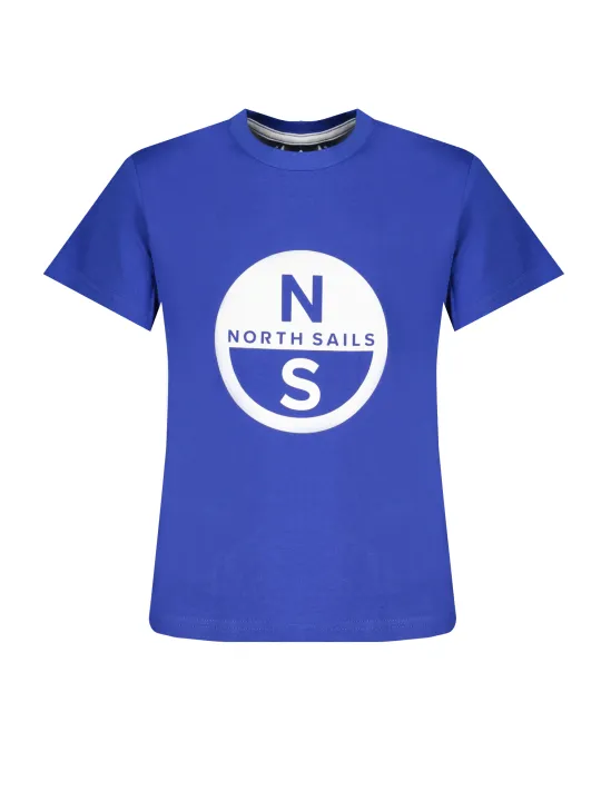 "North Sails T-Shirts im Sale | North Sails Kurzärmeliges T-Shirt mit Rundhalsausschnitt und Logo für Jungen aus Bio-Baumwolle online kaufen"|Planet-Deluxe