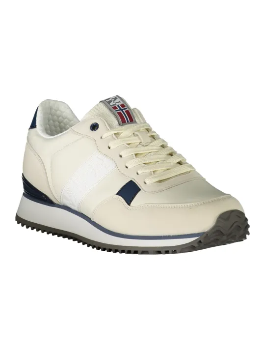 "Napapijri Kontrastsneaker - Stilvoll mit Logo & Schnürung"