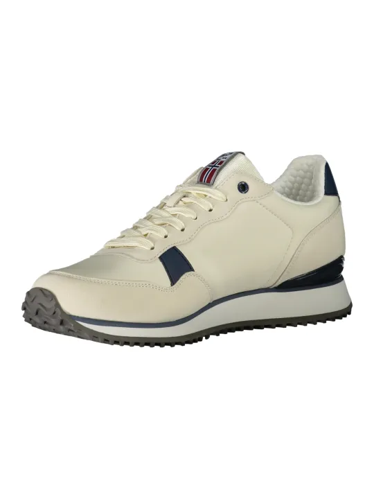 "Napapijri Kontrastsneaker - Stilvoll mit Logo & Schnürung"